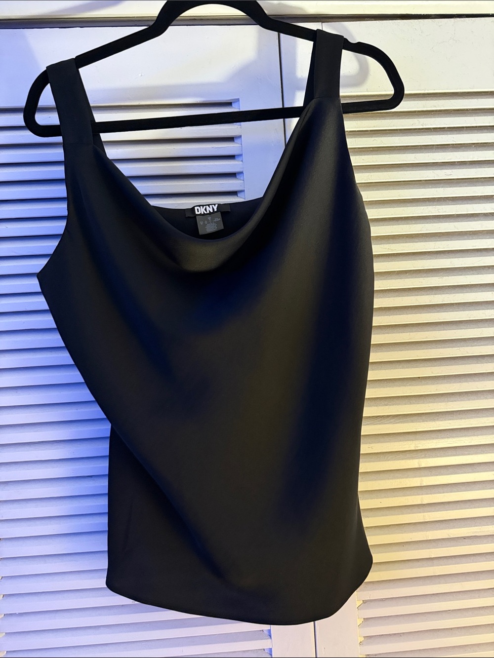 DKNY Black Cowl-Neck Camisole